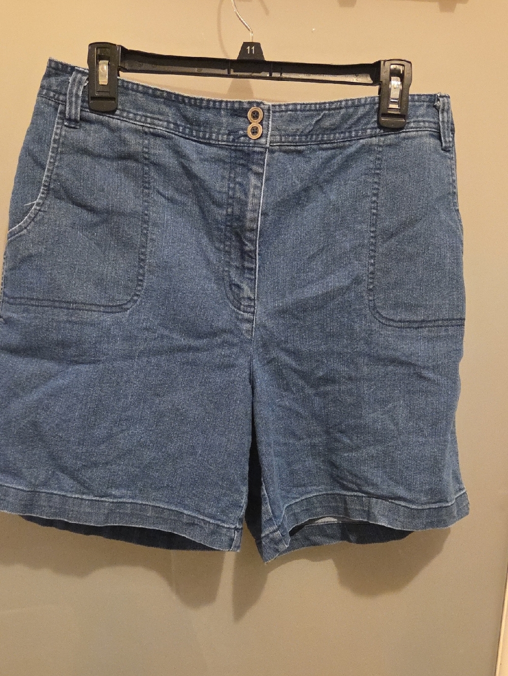 Laura Scott Blue Denim Casual Shorts